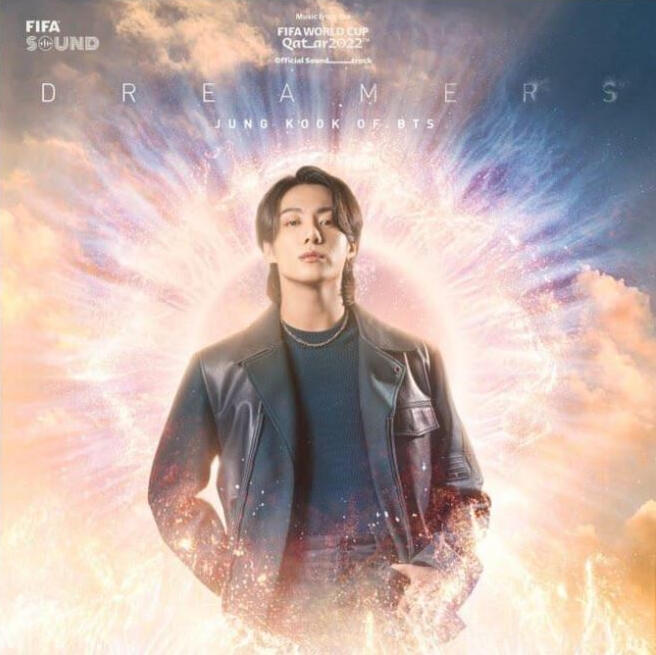 November 20, 2022 Dreamers was released in collaboration with FIFA as the official song of the 2022 World Cup. Jungkook performed the song at the opening of the World Cup, the youngest artist to ever do so.